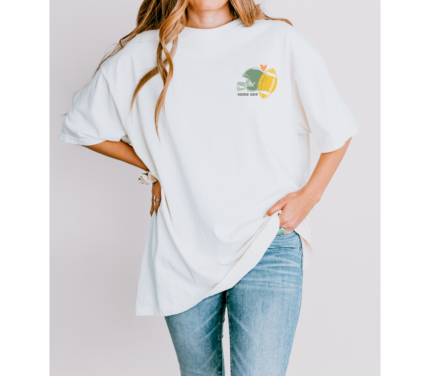 Football Collage Comfort Colors Tee 1717