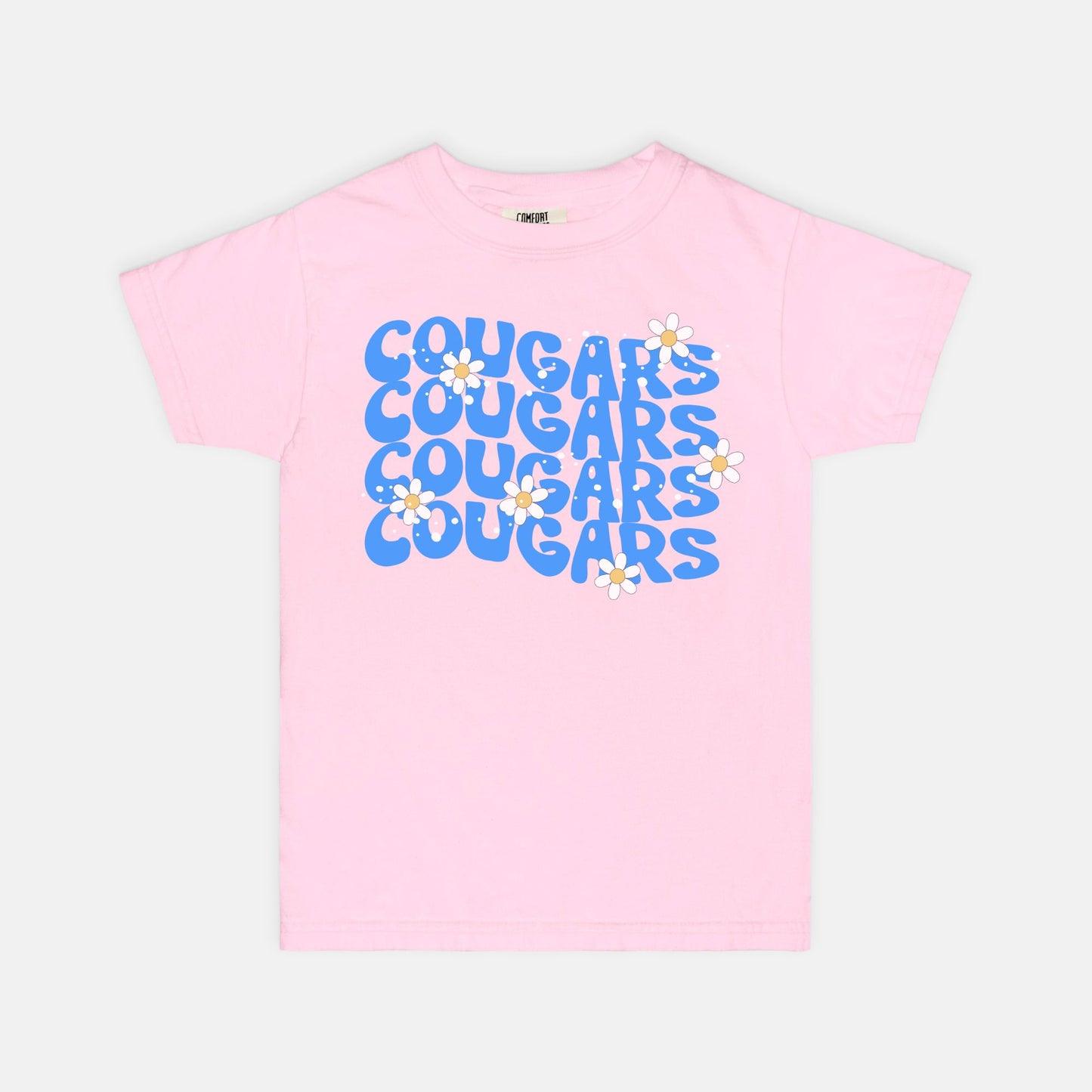 Cougars Daisy Comfort Color Youth Tee 9018