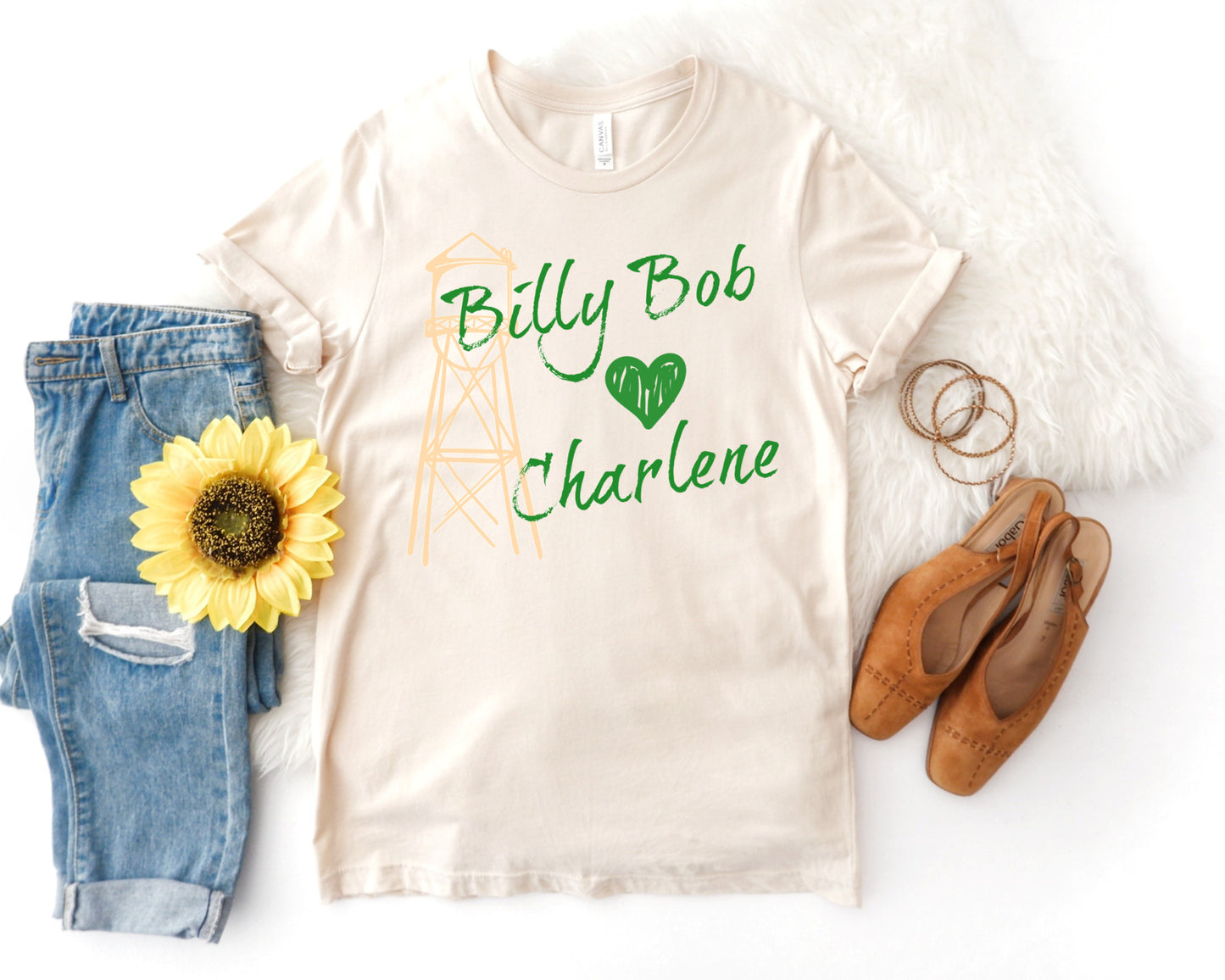 Billy Bob Loves Charlene 90s Country Shirt