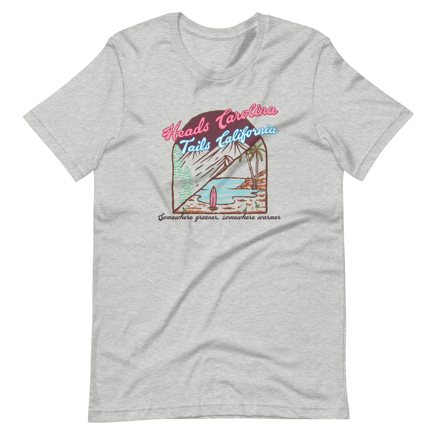 Heads Carolina Tails California 90s Country Music Tee