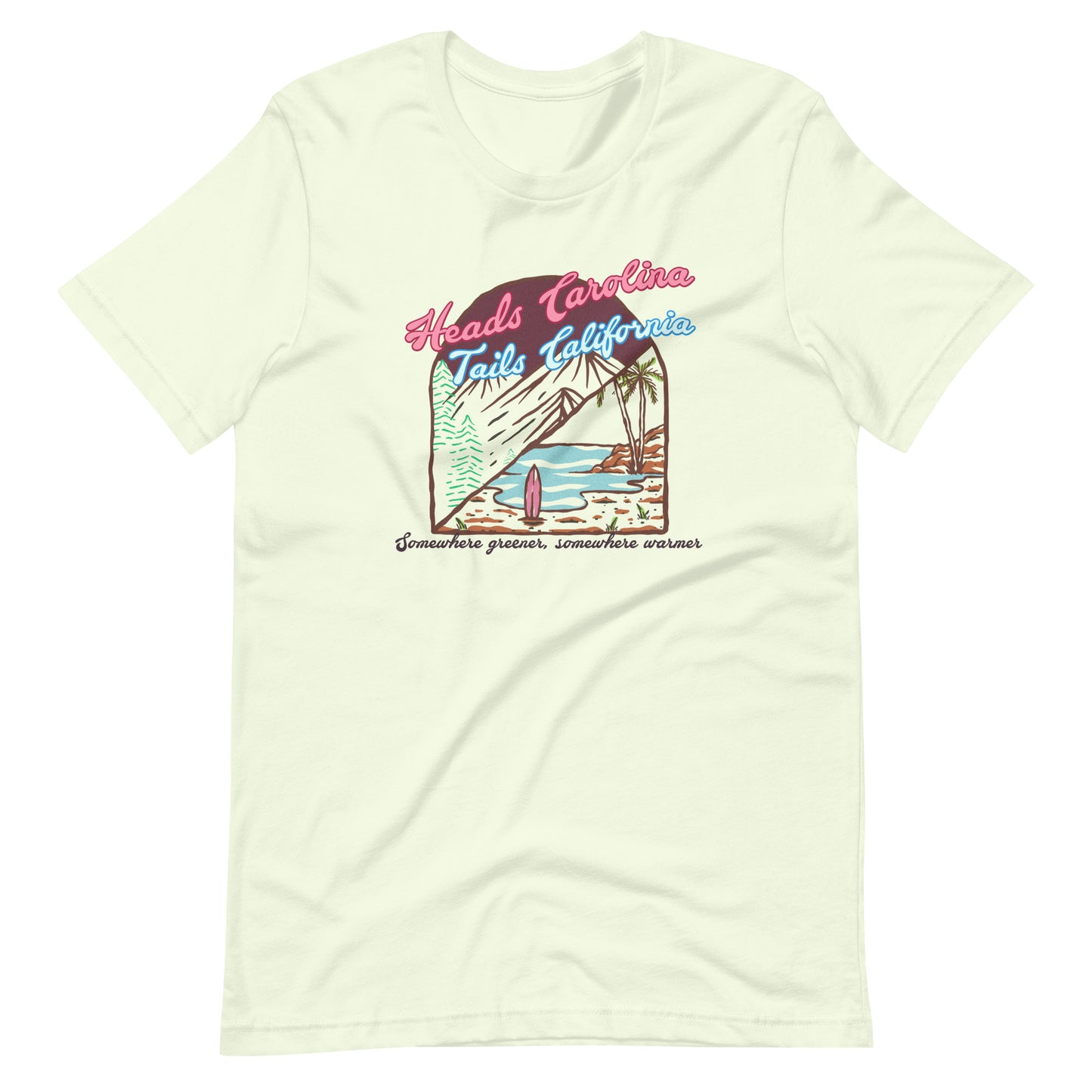 Heads Carolina Tails California 90s Country Music Tee