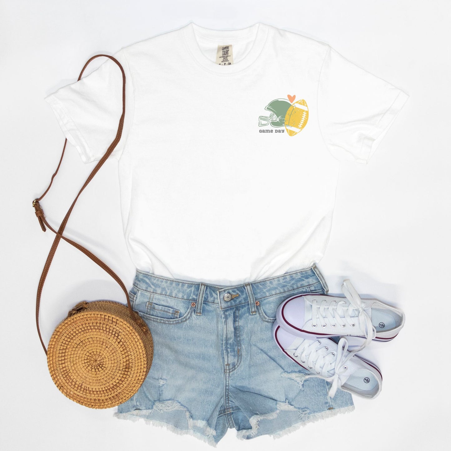 Football Collage Comfort Colors Tee 1717