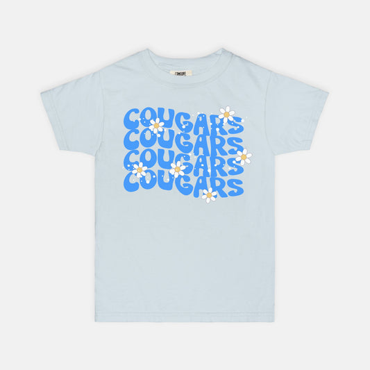 Cougars Daisy Comfort Color Youth Tee 9018