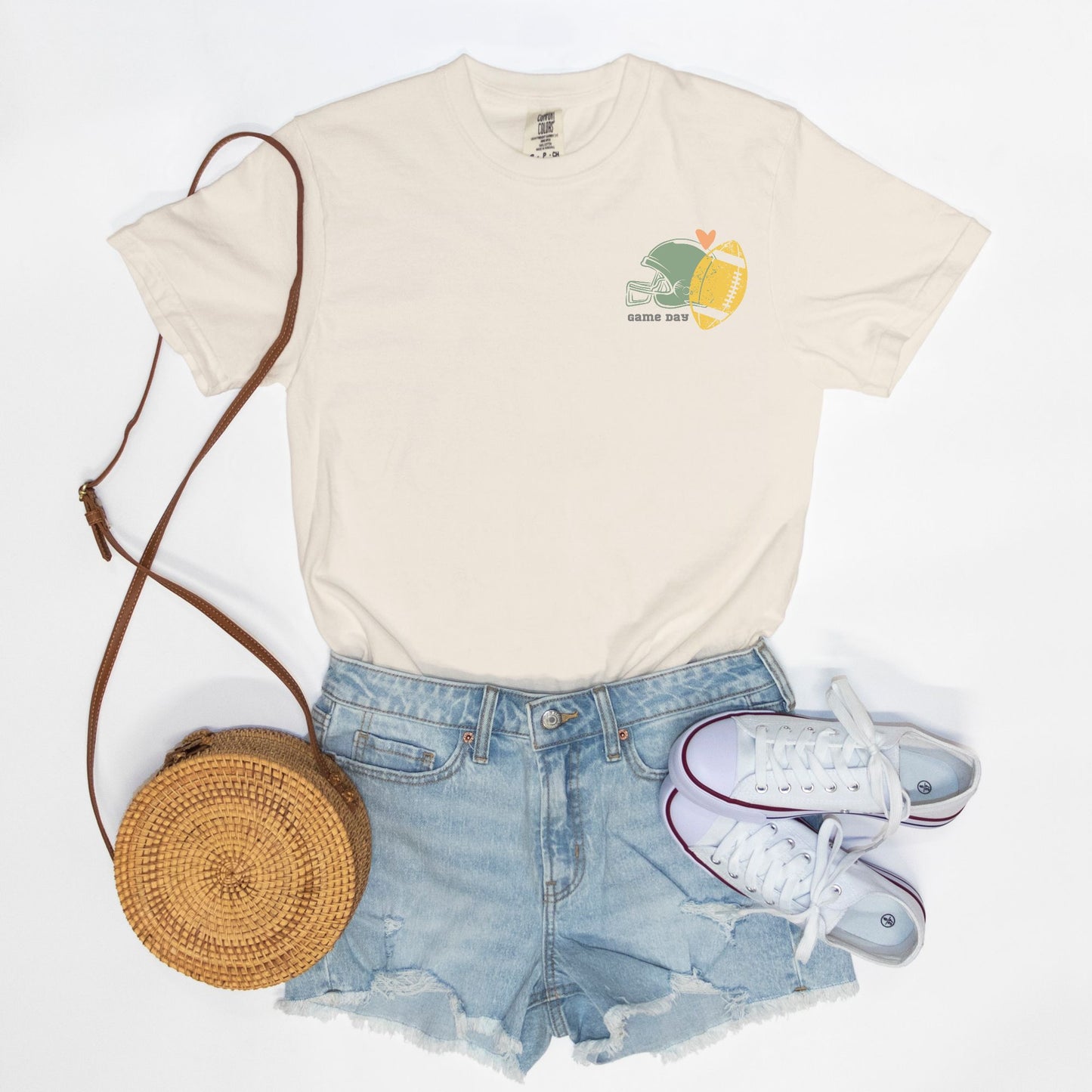 Football Collage Comfort Colors Tee 1717