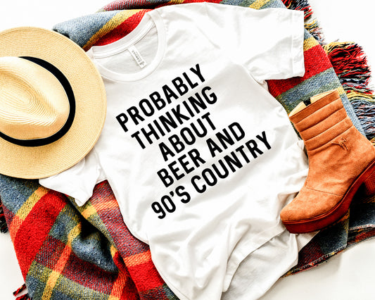 Beer and 90s Country Music Shirt